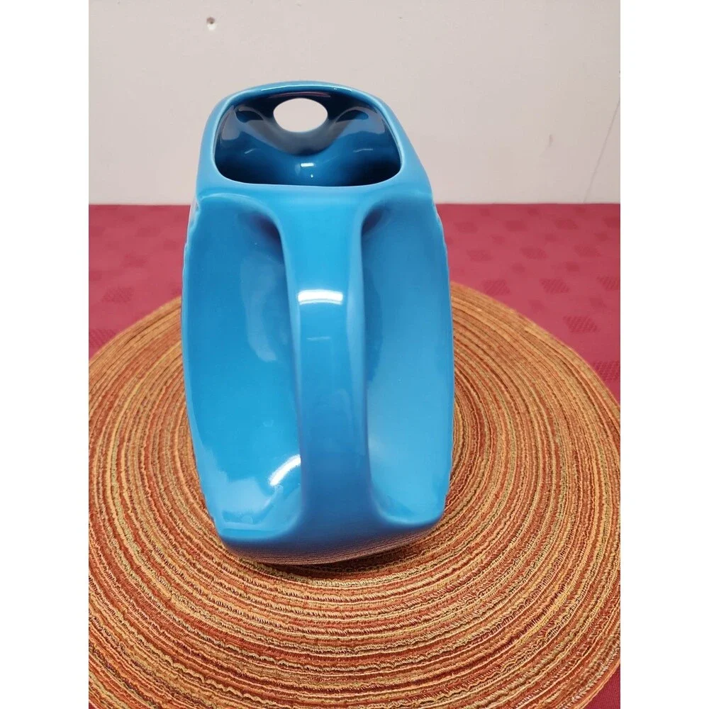 Fiesta Peacock Large Disc Pitcher 67 Oz Homer Laughlin Retired Made In The USA